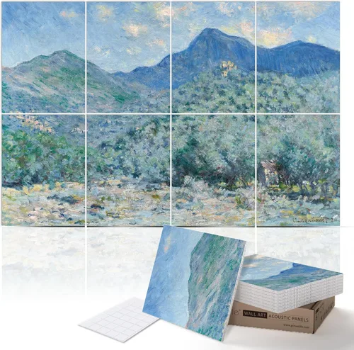 Vista 16 de PINWELIFE® Paneles acústicos de arte de pared, paneles absorbentes a prueba de sonido, para el hogar y la oficina, amortiguación decorativa