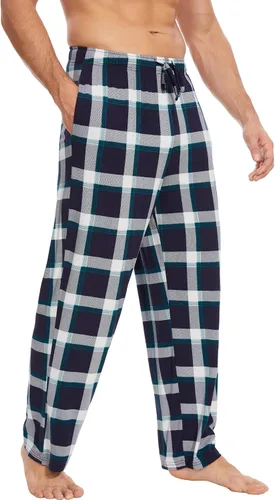 Vista 8 de GYS - Pantalones para dormir de bambú para hombre Negro