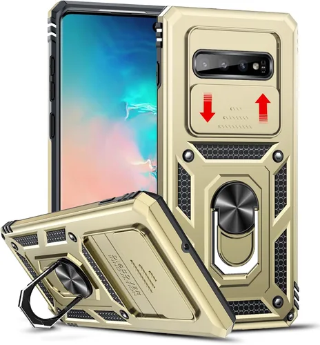 Vista 251 de LeYi Funda para Moto G Stylus 2022 4G (no compatible con 5G), funda para Moto G Stylus con 2 protectores de pantalla, funda protectora de grado Oro