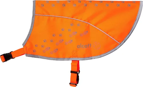 Vista 10 de Alcott Visibility - Chaleco para perro con ribete reflectante, talla S, naranja neón, APL ES SM DV NO Anaranjado Neón