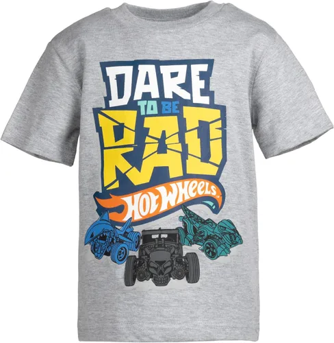 Vista 3 de Hot Wheels Paquete de 3 camisetas gráficas para niños pequeños y grandes