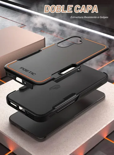 Vista 2 de Poetic Neon Series - Funda diseñada para Samsung Galaxy A54 5G de 6.4 pulgadas, doble capa, resistente, resistente, ligera, delgada, a prueba