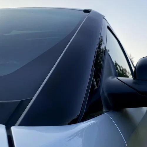Vista 5 de KUAFU A-Pillar Molding Exterior para Parabrisas Compatible con Ford Explorer 2011-2019 4 puertas Utility con cinta lateral de repuesto