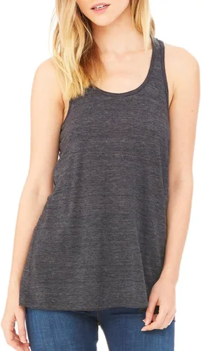 Vista 27 de Bella - Camiseta de tirantes para mujer, con espalda cruzada y holgada Athletic Heather