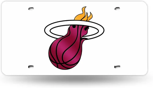 Vista 9 de Rico Industries Placa de matrícula metálica con incrustaciones láser de la NBA