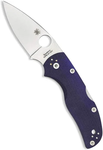 Vista 20 de Spyderco C41 Native 5 Signature - Cuchillo plegable con hoja de acero CPM S30V de 2.95" y mango FRN ligero, Gris Gris, 6.95" Longitud total, 2.95