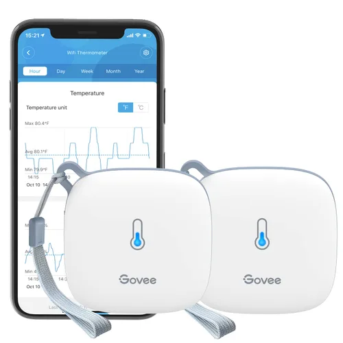 Vista 9 de Govee Termómetro H5179 WiFi higrómetro con alerta de notificación