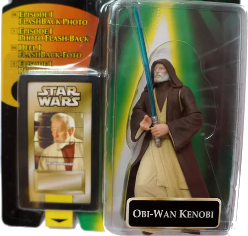 Vista 4 de Star Wars Power of the Force Obi Wan Kenobi Flashback Foto con sable de luz