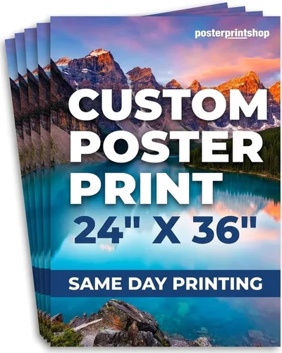 Vista 7 de Póster personalizado de alta calidad en papel de calidad fotográfica de 8 x 10 pulgadas, impresión el mismo día, póster personalizable con tu