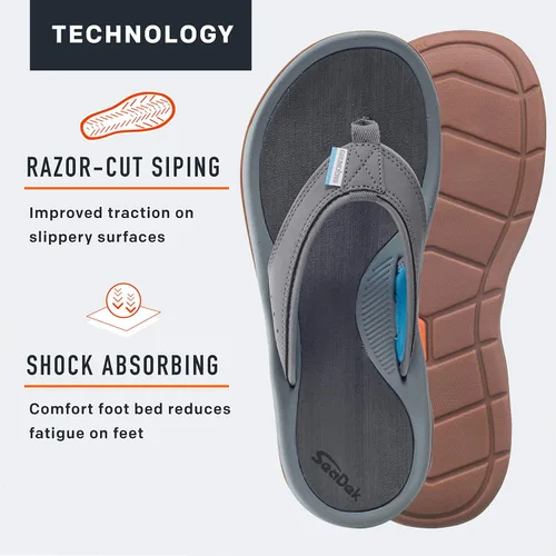 Vista 3 de Grundens DECK-BOSS Sandalia para hombre, duradera, de apoyo