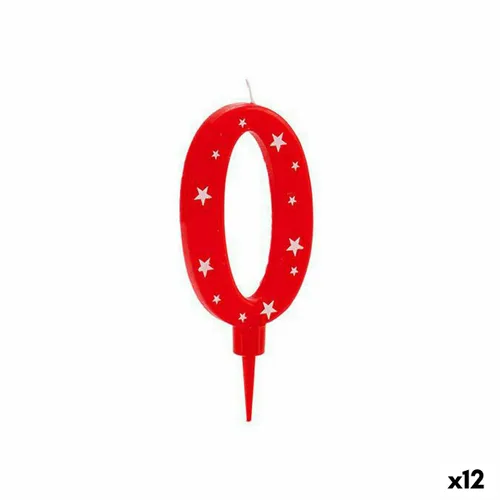 Vista 2 de Vela Cumpleaños Número 0 (12 Unidades)