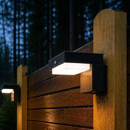 Vista 10 de Luces solares de sendero - Luces solares para pasarela para exteriores - Sensor PIR y dos modos de iluminación - Batería recargable que dura hasta