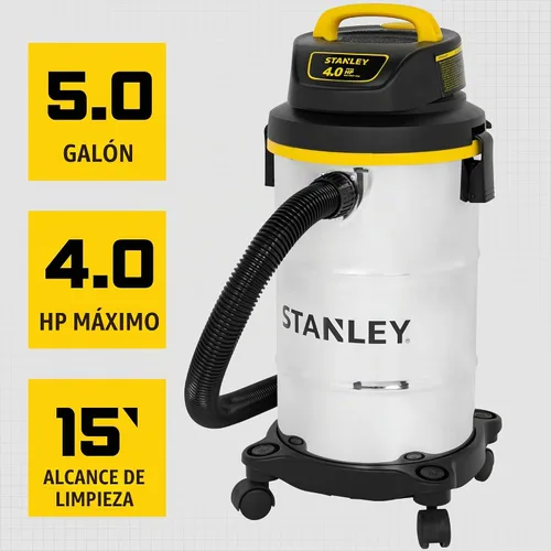 Vista 4 de Aspiradora Stanley 4 HP para uso en seco o mojado, SL18130, 116.00 volts