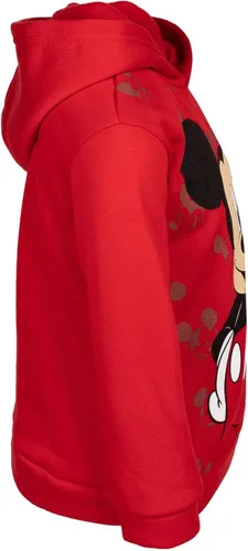 Vista 3 de Disney Mickey Mouse - Sudadera con capucha para niños pequeños, color rojo 2T