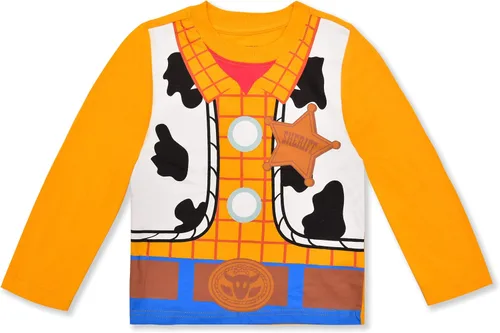 Vista 2 de Disney Toy Story Woody and Buzz Lightyear - Conjunto de camisa de manga larga y pantalón deportivo para niños pequeños y niños pequeños