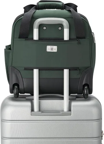 Vista 12 de DELSEY Paris Sky Max 2.0 Softside - Equipaje debajo del asiento de dos ruedas, forro polar verde con licencia oficial de star wars silent one crew.