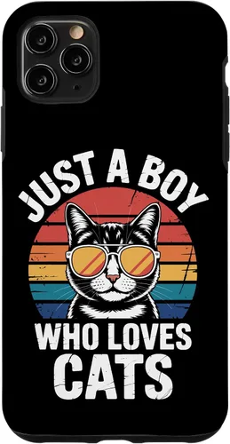 Vista 13 de Just A Boy Who Loves Cats Feline Enthusiast Pet Cat Parents Case for iPhone 16