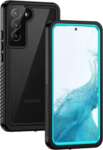 Vista 10 de Lanhiem Funda para Samsung Galaxy S22, IP68 impermeable a prueba de polvo con protector de pantalla integrado, funda protectora de cuerpo completo