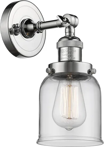 Vista 9 de Innovations 203-BB-G54 1 Aplique de luz, pantalla de campana pequeña, latón cepillado