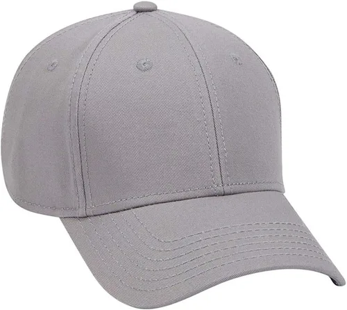 Vista 13 de Ashen Fane Gorra de béisbol básica de sarga de algodón superior de perfil bajo estructurado de 6 paneles