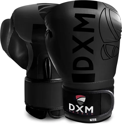 Vista 10 de DXM SPORTS Guantes de boxeo para hombres y mujeres, guantes de entrenamiento de boxeo, guantes de kickboxing, guantes de sparring, guantes