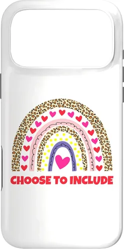 Vista 22 de Choose to Include Leopard Rainbow Special Needs Awareness Case for iPhone 17