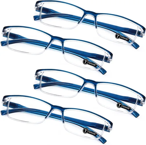 Vista 14 de TERAISE Gafas de Lectura Anti-luz Azul de Moda para Hombres y Mujeres Lector de Computadora