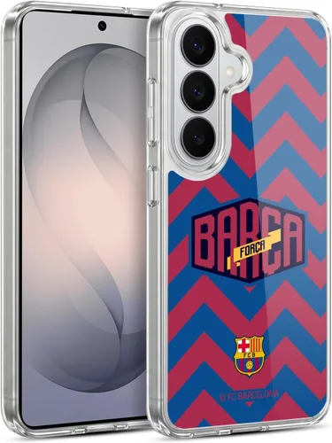 Vista 18 de Head Case Designs Officially Licensed FC Barcelona Logo and Pattern Forca Barca Gel Case [Military Grade Protection] Compatible with Samsung Galaxy