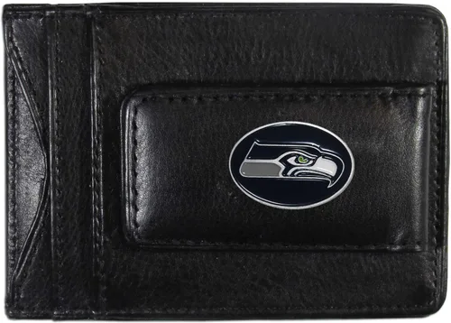 Vista 18 de Portadocumentos clip de piel para dinero NFL