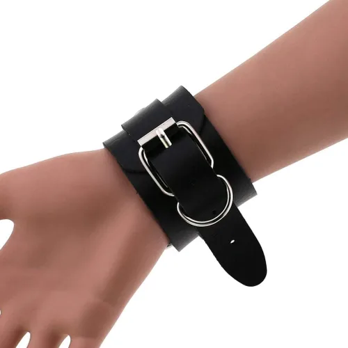 Vista 8 de Tosmifairy Gargantilla de collar y pulseras góticas para mujeres hombres y niñas accesorios de punk rock joyería de cosplay 3 piezas Cuero sintético