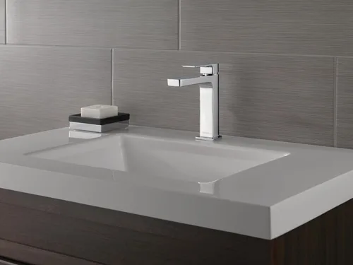 Vista 4 de Peerless P1519LF-HA Xander - Grifo de baño de arco alto con mango único, cromado