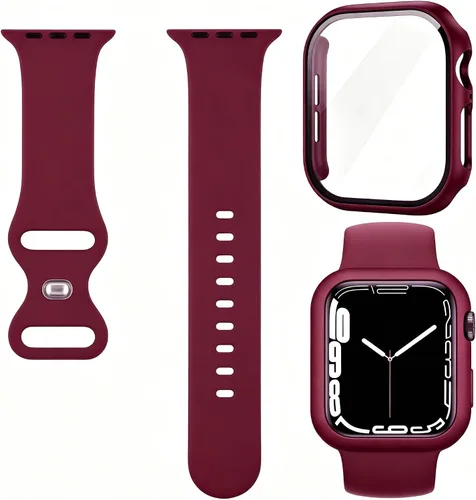 Vista 3 de Funda protectora y correa compatibles con Apple Watch iWatch Series