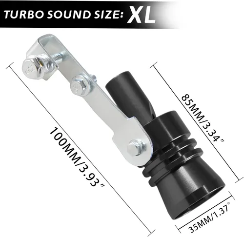 Vista 2 de Silenciador universal de tubo de sonido turbo simulador de sonido de tubo de escape potenciador de sonido compatible con camiones, motocicletas