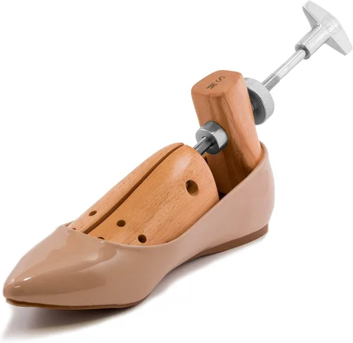 Vista 8 de HOUNDSBAY Bulldog - Camillador profesional de madera de 2 vías para mujer, ampliador de zapatos y expansor para mujeres con pies anchos, Natural