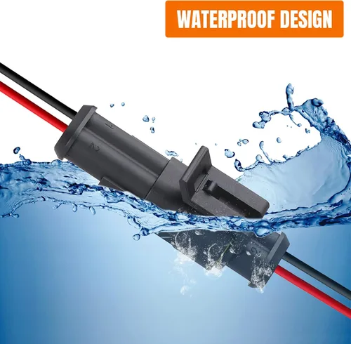 Vista 6 de 20 Kits 2 y 3 Pin Conector Enchufe Automotriz Conector Eléctrico 3 Cable Impermeable Conector Rápido Conexión Reemplazo