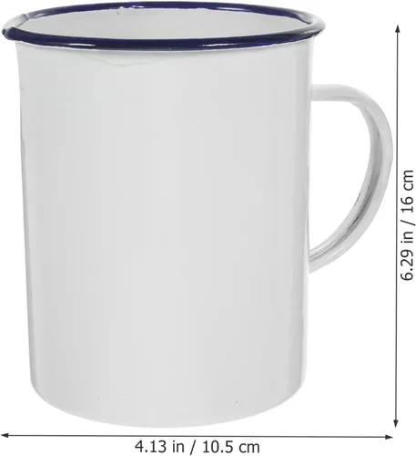 Vista 2 de Yardwe Tazas Taza de cerveza de metal Taza de bebida de metal Taza de café de camping Taza de té de jugo Taza de café Senderismo Taza de café