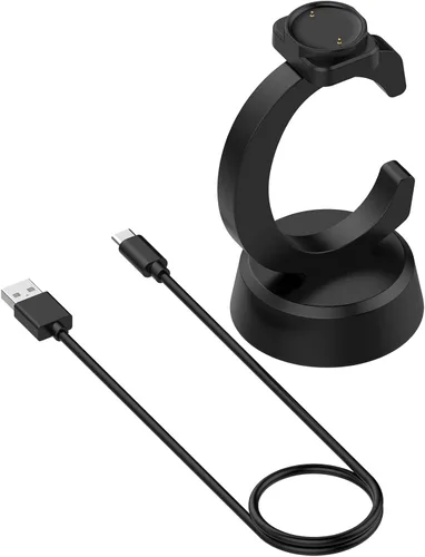 Vista 3 de Diseñado para cargador de reloj Amazfit Active 2, base de carga compatible con Amazfit Bip 6, accesorios para reloj inteligente, cable USB C