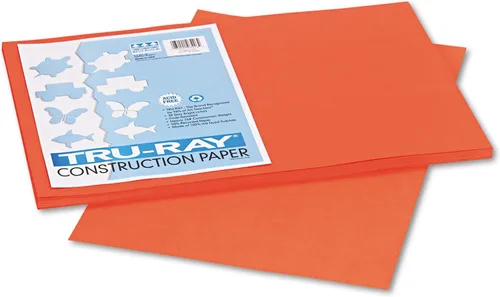 Vista 40 de Tru-Ray® Papel de construcción, 12.0 in x 18.0 in, 50% reciclado, azul atómico, paquete de 50