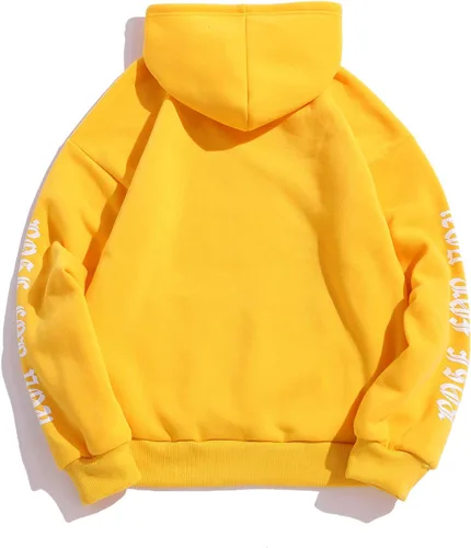 Vista 6 de ZAFUL Sudadera con capucha para hombre, con estampado de letras rosas, con cordón, unisex, de vellón, con estampado de letras