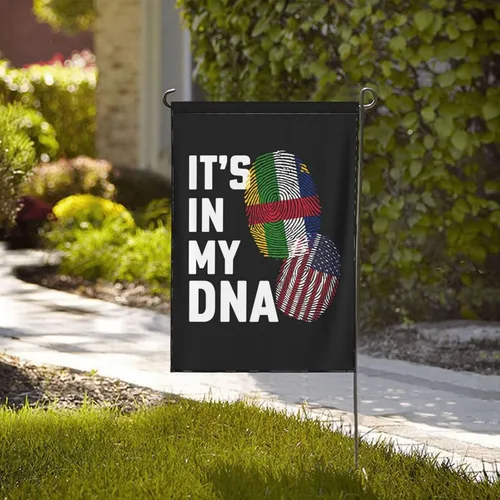 Vista 2 de The Central African Republic It's in My DNA Garden Flag 28"x40" Inch Double Sided Garden Flags Home Lawn Outdoor Decor Flags Party Banner Welcome