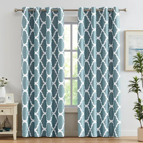 Vista 16 de Melodieux - Cortinas de bolsillo de moda marroquí para cocina, cafetería o baño, pequeñas ventanas