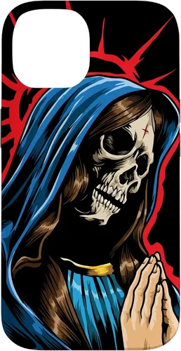 Vista 4 de Día de los Muertos - Praying La Calavera Catrina - Funda de Santa Muerte para iPhone 17