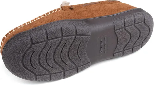 Vista 4 de Zigzagger - Pantuflas estilo mocasín de microgamuza y espuma viscoelástica, para hombre