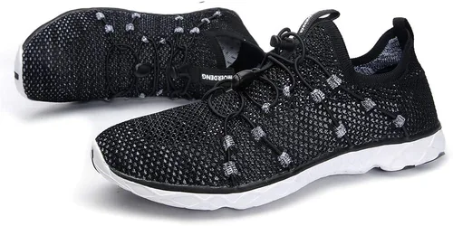 Vista 8 de MOERDENG Zapatos de agua de secado rápido para hombre, ligeros, para deportes al aire libre, playa, piscina, ejercicio