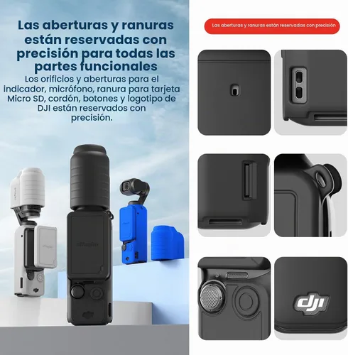 Vista 4 de Funda protectora de silicona para DJI Osmo Pocket 3 Accesorios