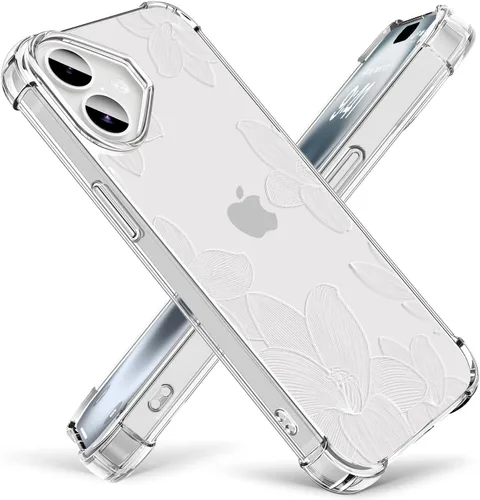 Vista 21 de OOZ Funda de cristal para iPhone 11 Pro (2019) de 5.8 pulgadas, bonita funda protectora transparente, seductor patrón de mariposa morada, suave a