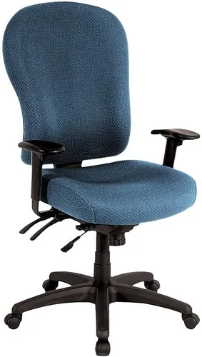 Vista 8 de Tempur-Pedic Silla ergonómica de tela con respaldo medio, brazos ajustables, color beige