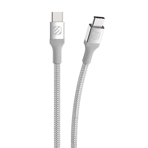 Vista 6 de Scosche CCB1-SP Strikeline Premium USB-C a USB-C Cable trenzado de carga y sincronización de 1 pie, color negro