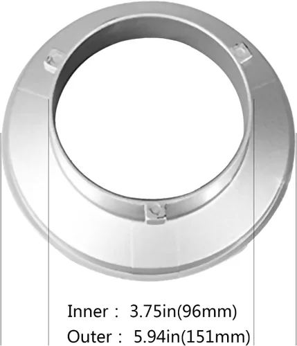 Vista 5 de Godox Adaptador de anillo de velocidad de caja de luz Bowens Mount para fotografía de estudio Diámetro externo de 5.9 pulgadas y diámetro