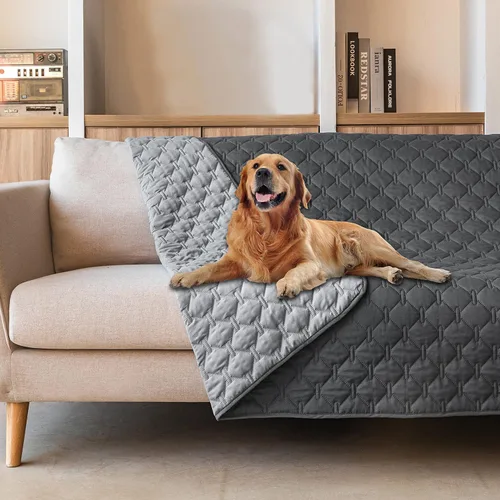 Vista 76 de gogobunny Manta para mascotas 3 veces más resistente, impermeable y a prueba de arañazos; protector de muebles reversible para perros y gatos, funda